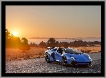 Zachód słońca, Lamborghini Aventador, LP-750